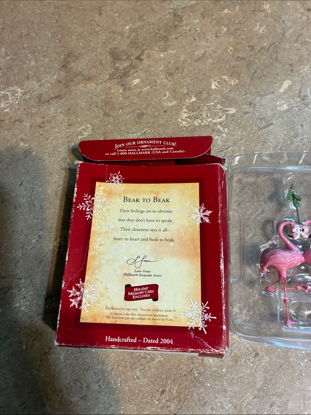 Hallmark Pink Flamingo 'Beak to Beak' Holiday Ornament - Picture 9 of 9